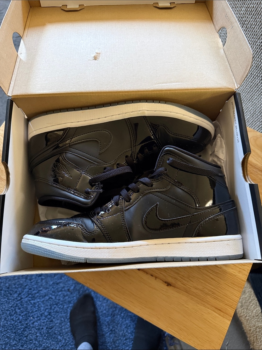 Jordan Men's High-Top Sneakers in Black and White